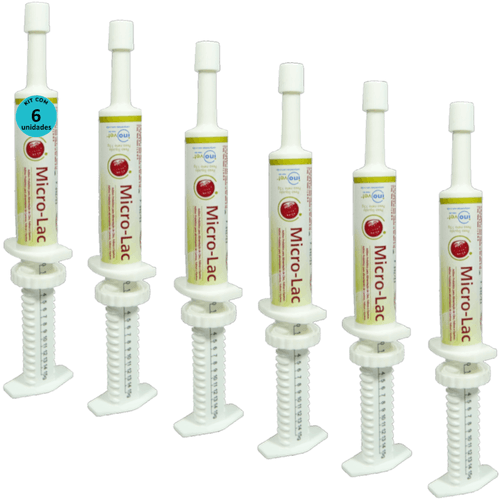 Micro - Lac Aditivo Probiótico Para Cães Gatos Equínos 15g Kit Com 6 Micro - Lac Aditivo Probiótico Para Cães Gatos Equínos 15g Kit Com 6